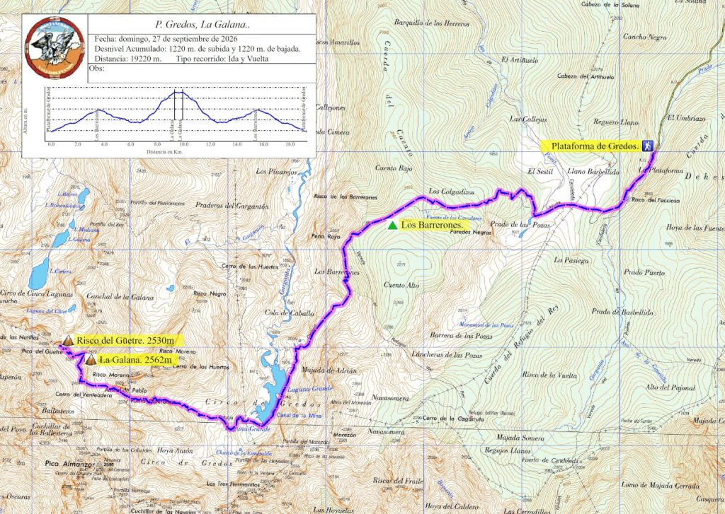 Ruta a la Galana. Gredos.